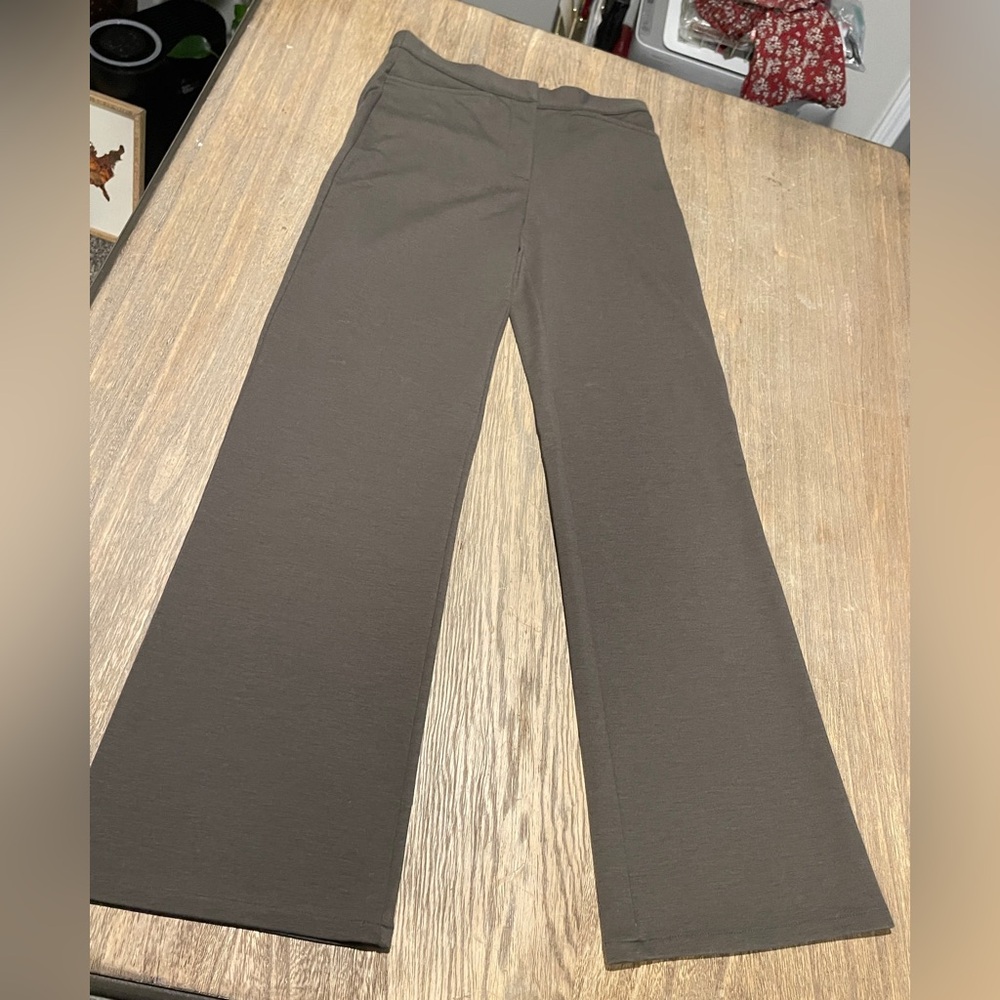 New York & Company Wide-Leg Taupe Pants, Size XS